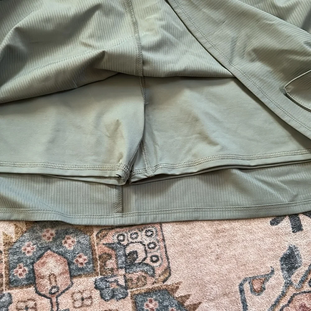 Green Cargo Skirt with Pockets Vively Size 2x - Picture 4 of 9